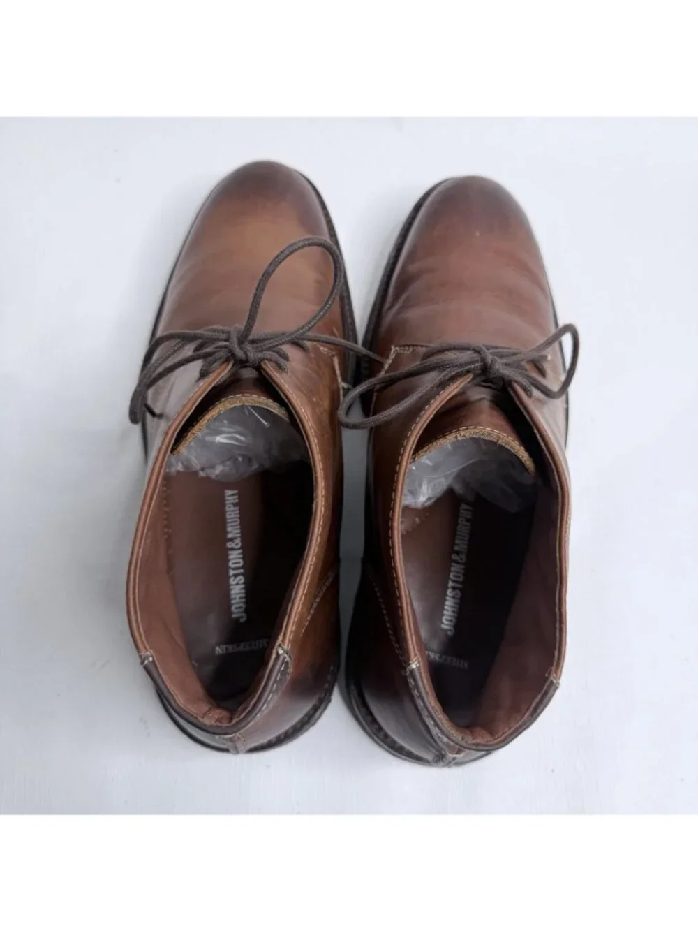 Johnston Murphy Copeland Chukka Boots Mens 9M Brown Sheepskin
